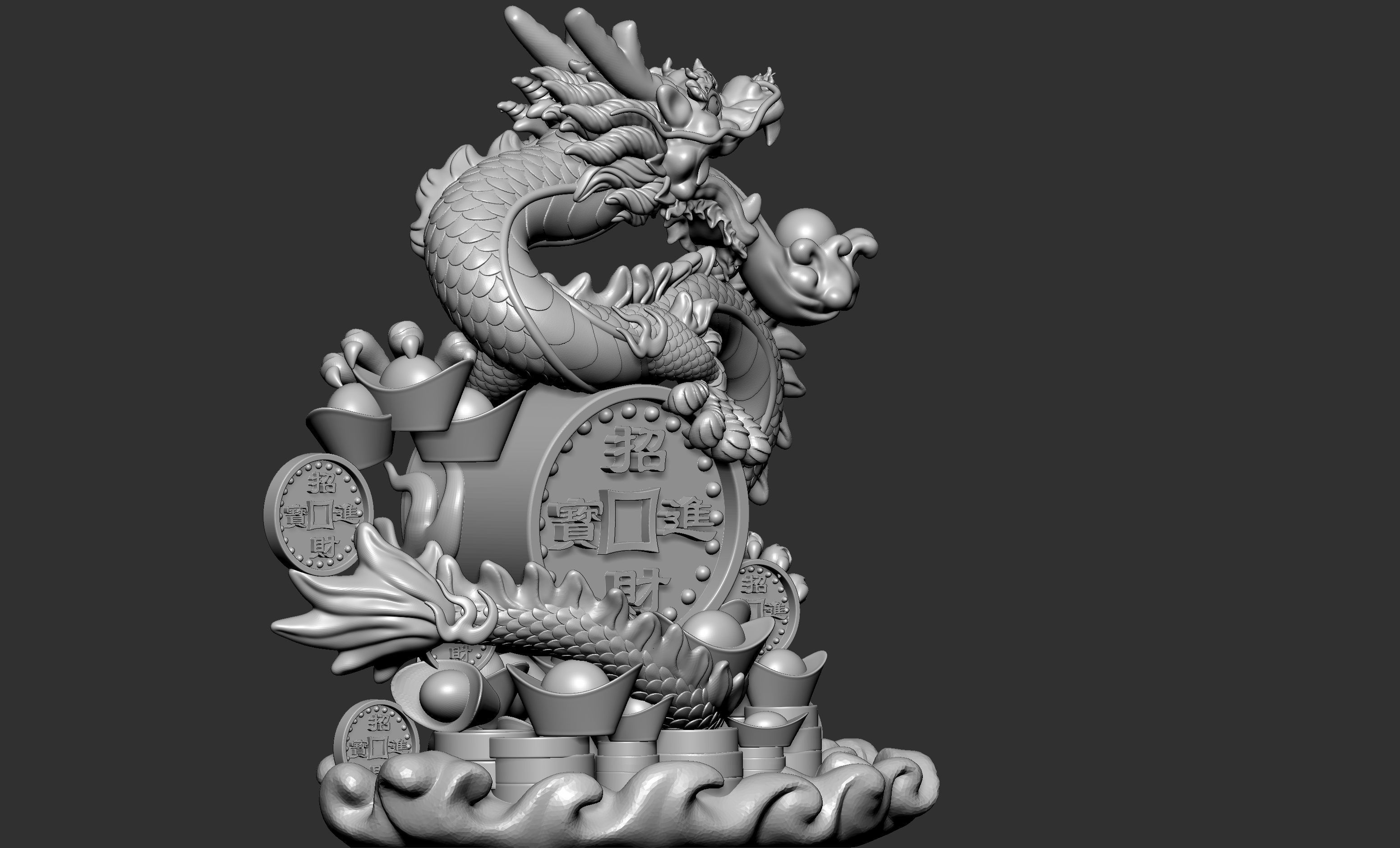Dragon Decoration 3D model_4