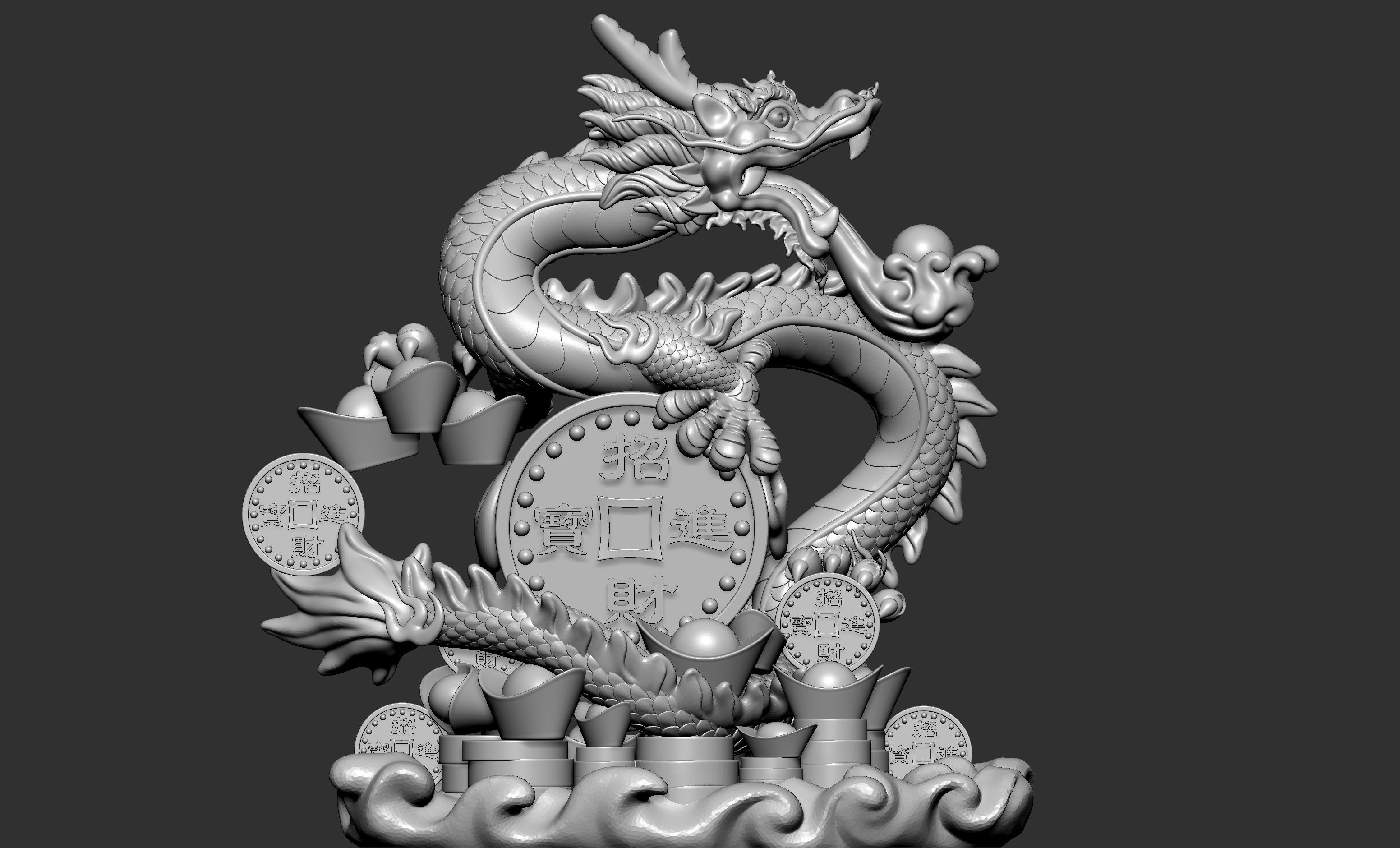 Dragon Decoration 3D model_5