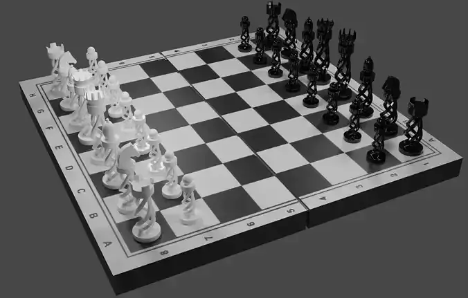  Stylized gothic chess
