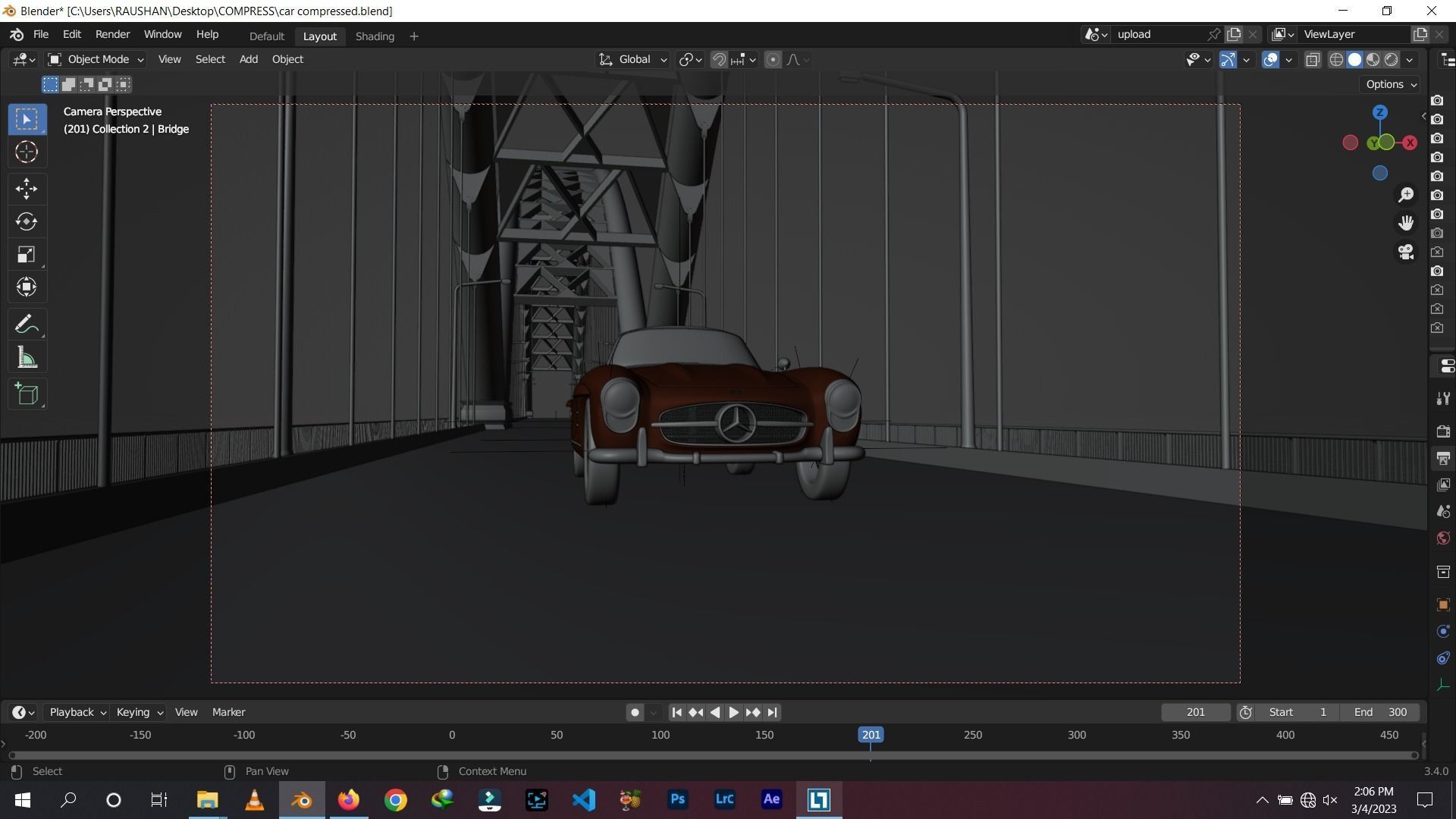 Blender car animation render ready car animation  3D model_3