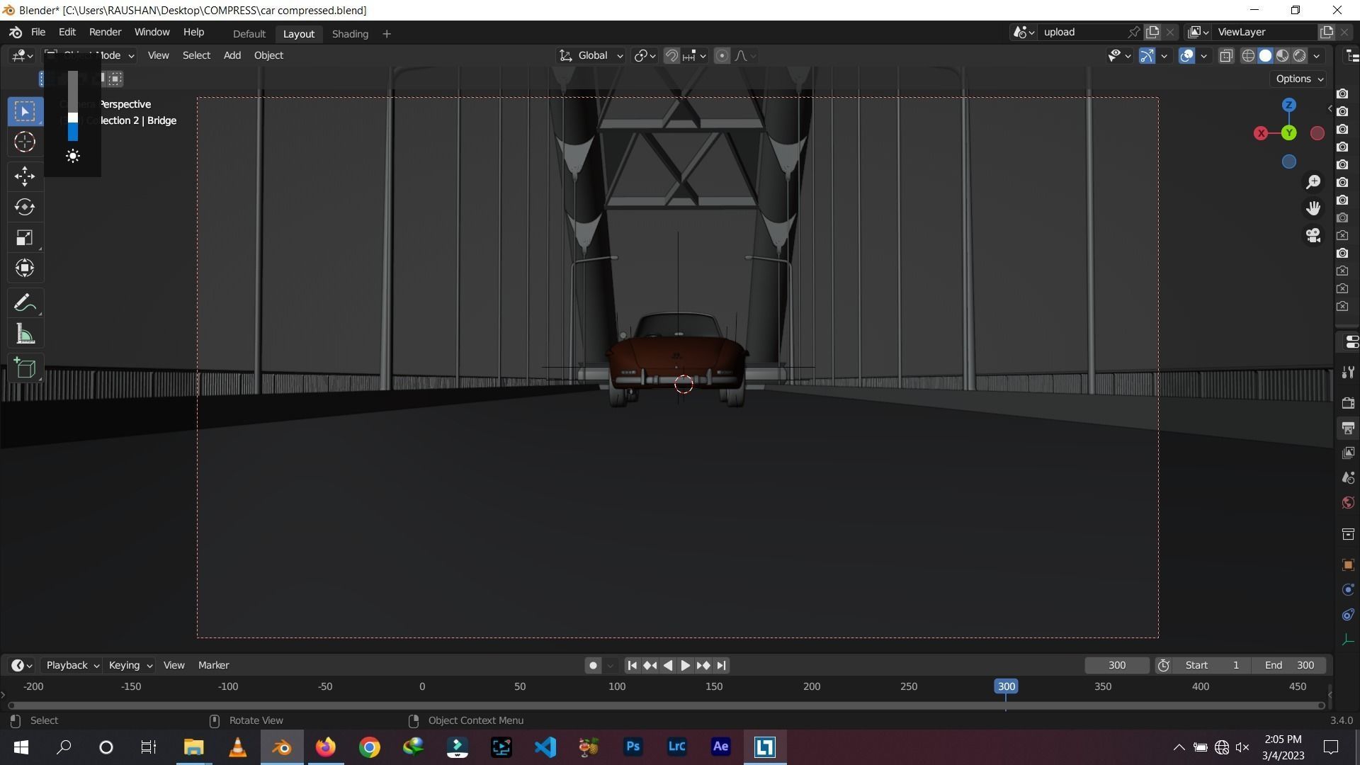 Blender car animation render ready car animation  3D model_2
