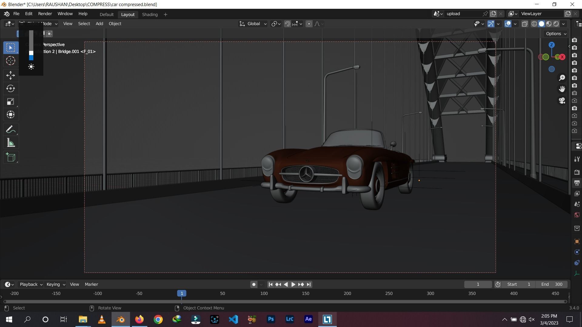 Blender car animation render ready car animation  3D model_1