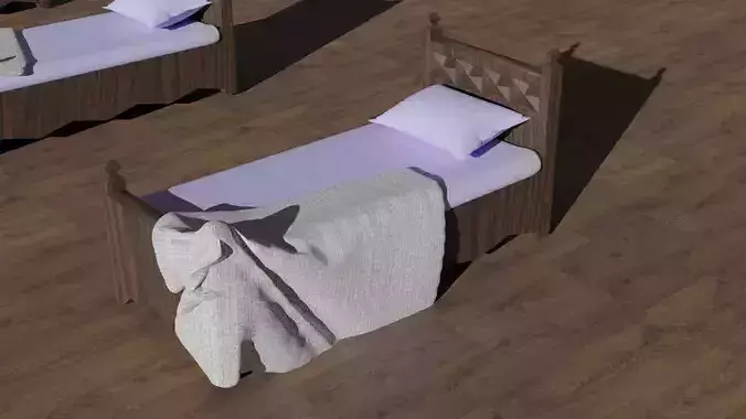 Low poly beds three