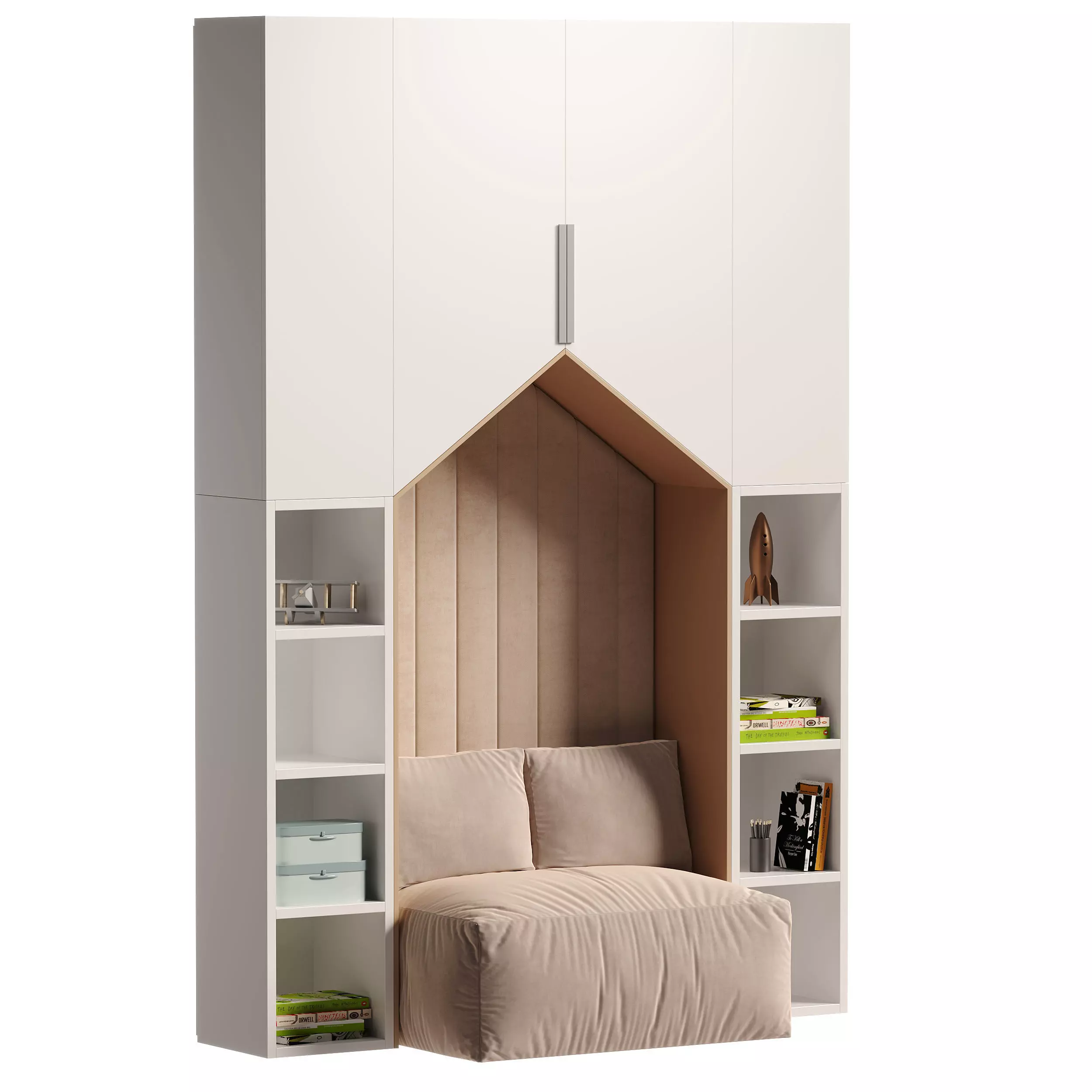 Childrens furniture set 3D model_0