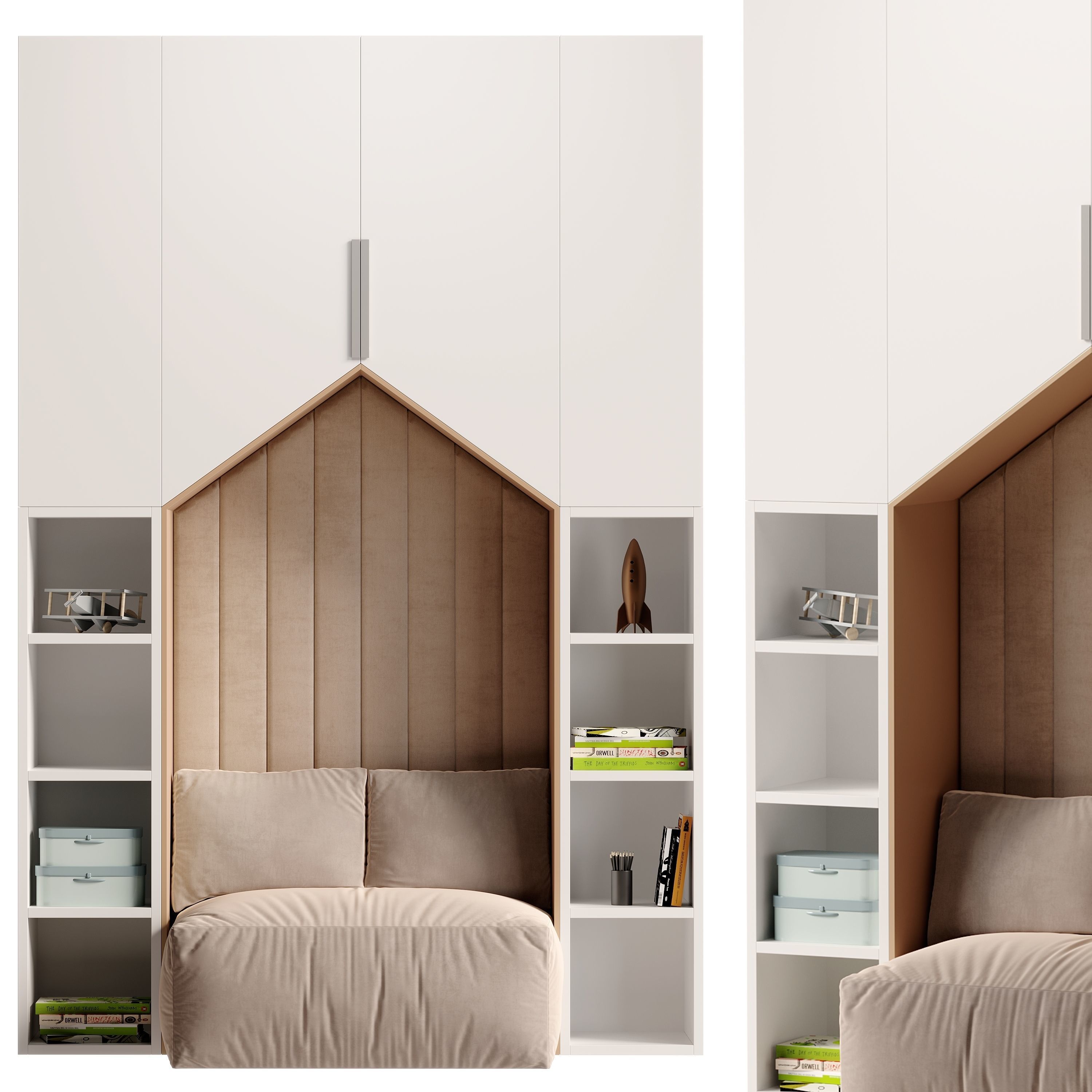 Childrens furniture set 3D model_2