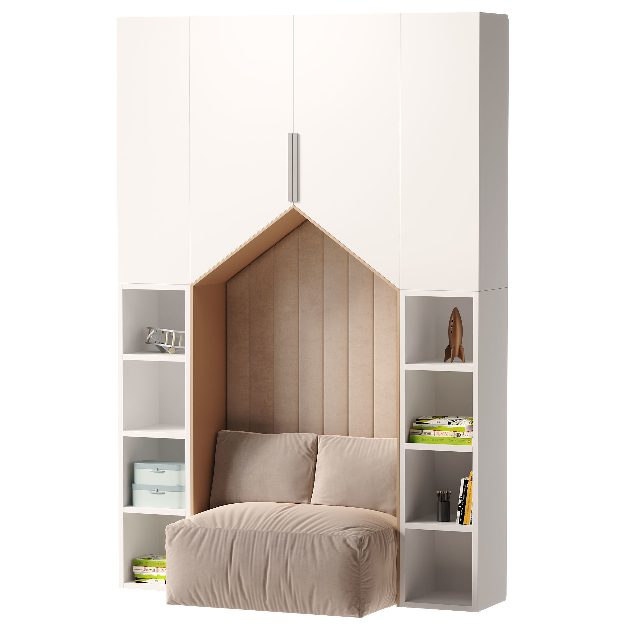 Childrens furniture set 3D model_3