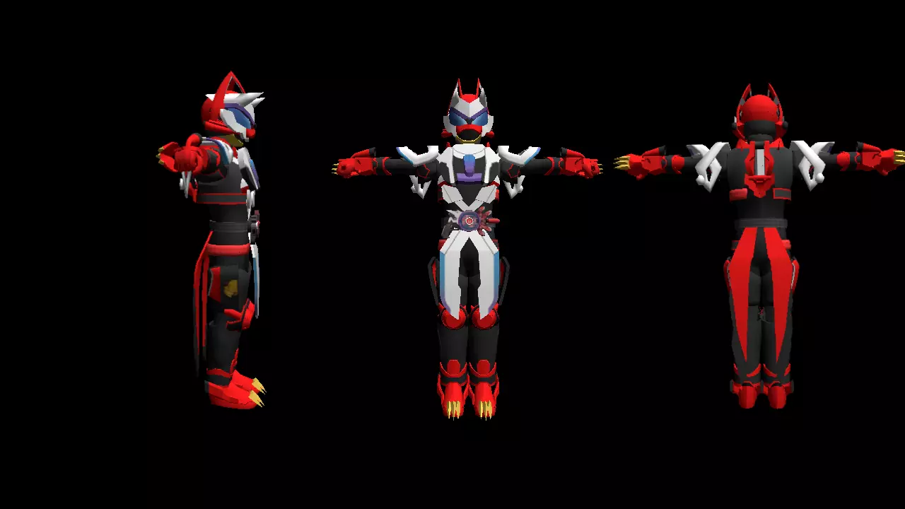 Kamen rider geats laser boost 3D model_0