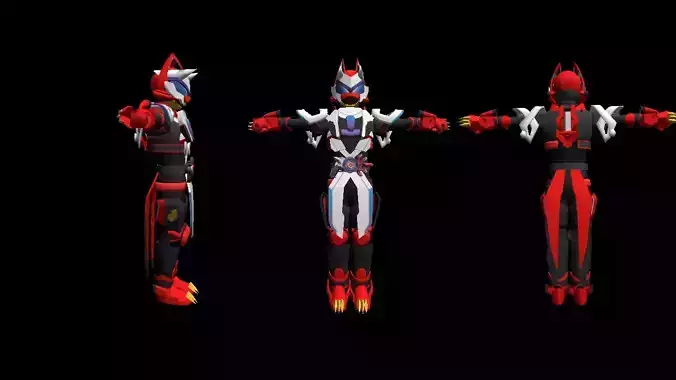 Kamen rider geats laser boost 3D model