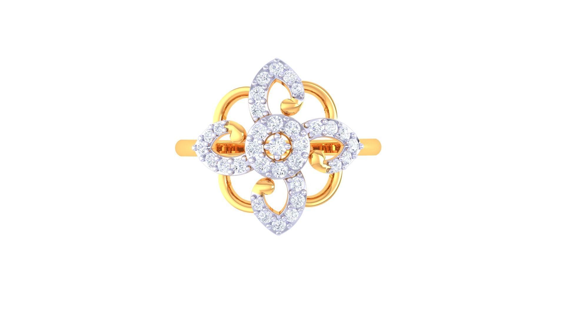 Women Wedding Ring 3dm STL OBJ FBX Renders Details 3D print model_3