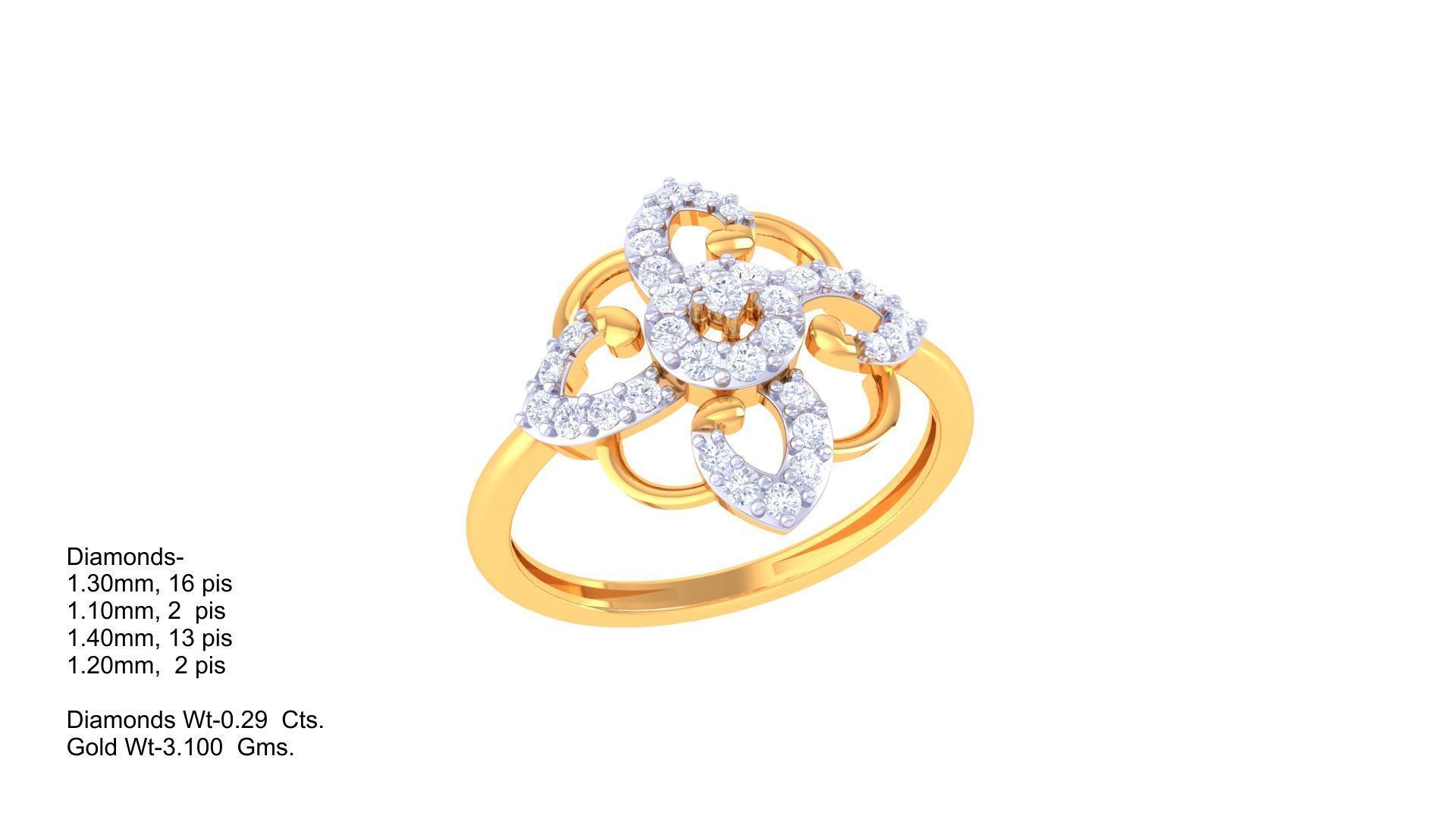 Women Wedding Ring 3dm STL OBJ FBX Renders Details 3D print model_1