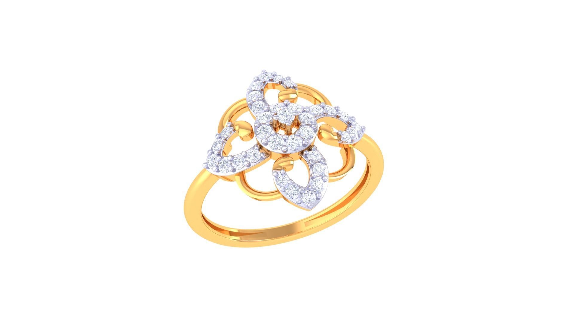 Women Wedding Ring 3dm STL OBJ FBX Renders Details 3D print model_2