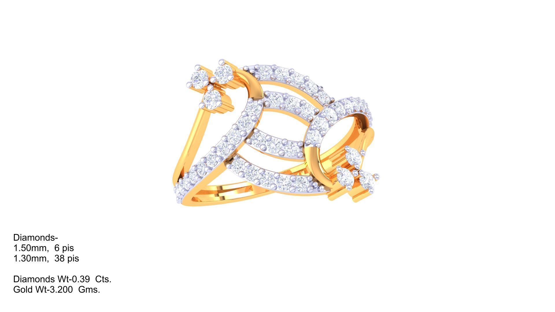 Women Wedding Ring 3dm STL OBJ FBX Renders Details 3D print model_1