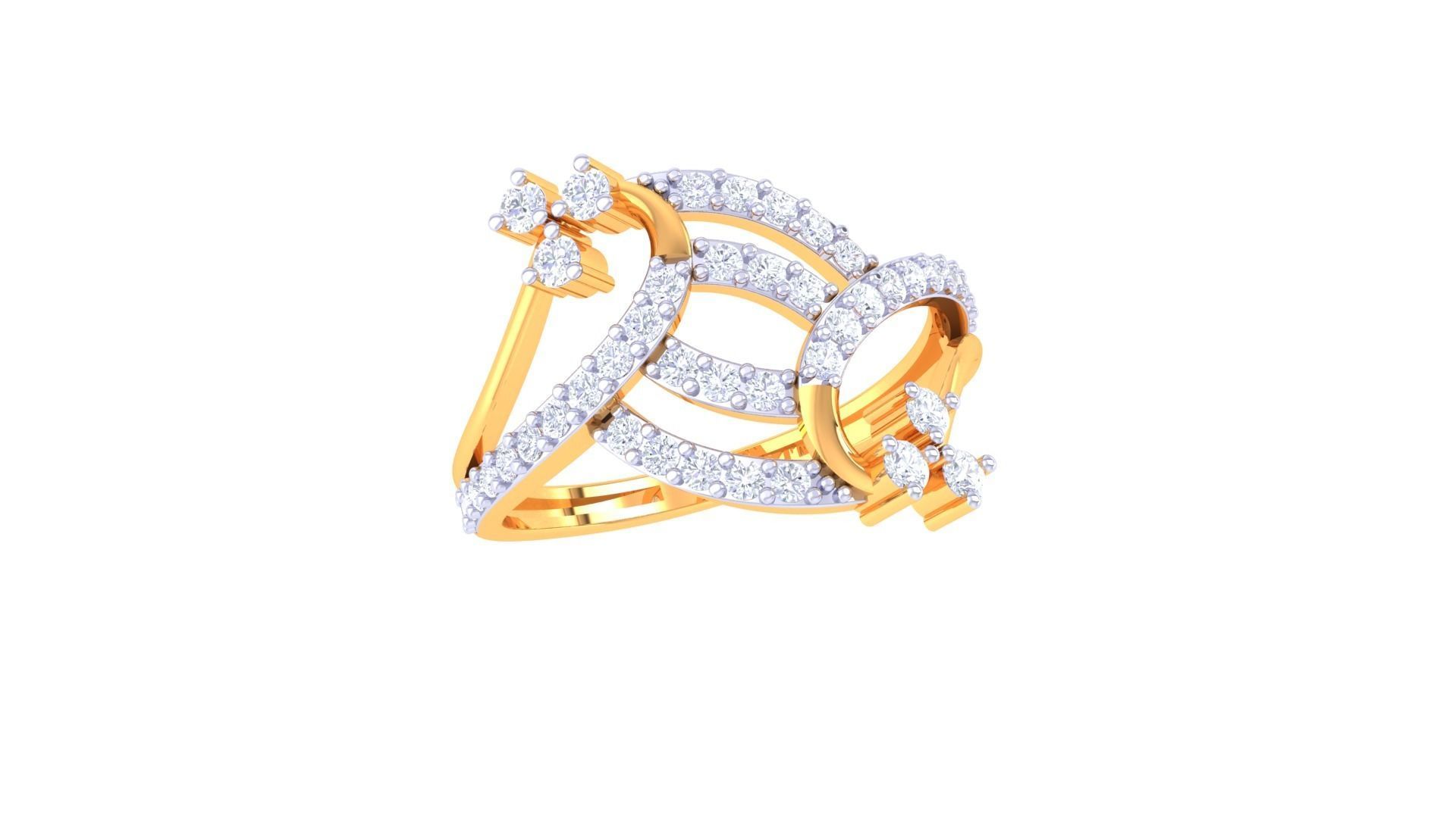 Women Wedding Ring 3dm STL OBJ FBX Renders Details 3D print model_2