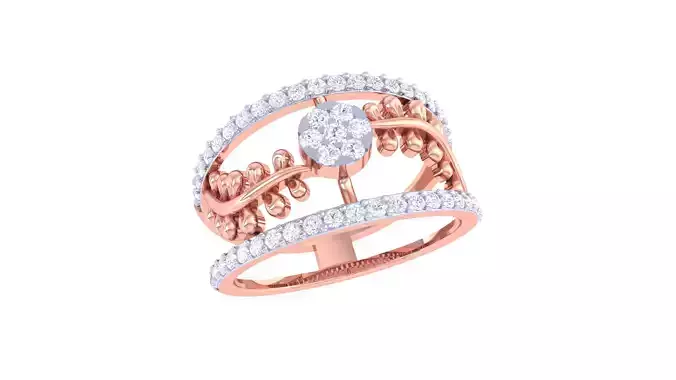 Women Wedding Ring 3dm STL OBJ FBX Renders Details