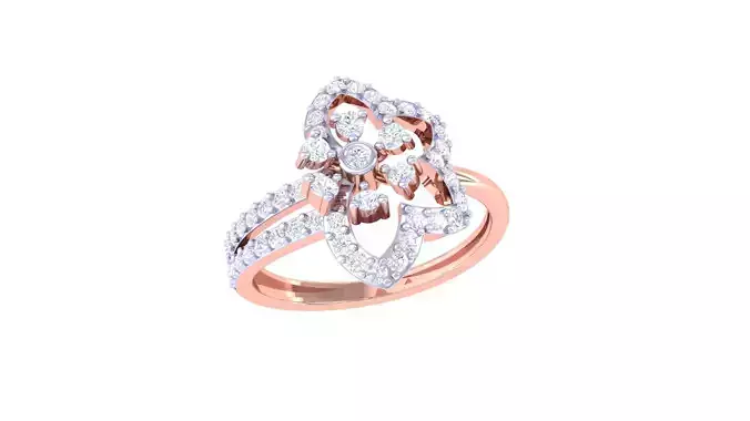 Women Wedding Ring 3dm STL OBJ FBX Renders Details