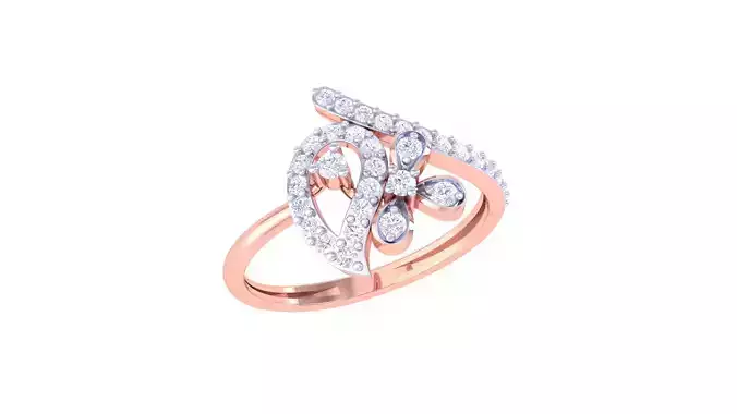 Women Wedding Ring 3dm STL OBJ FBX Renders Details
