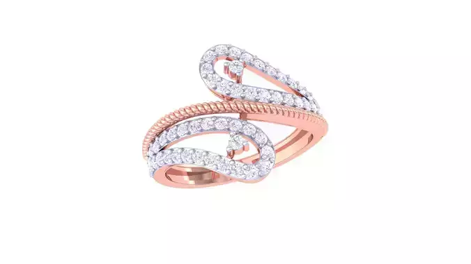 Women Wedding Ring 3dm STL OBJ FBX Renders Details