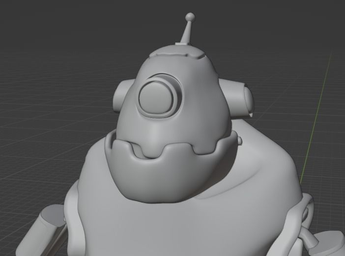 Simple Robot Model Free 3D model_4