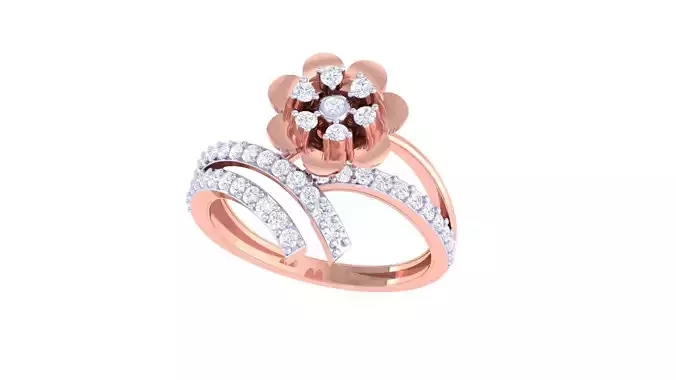 Women Wedding Ring 3dm STL OBJ FBX Renders Details