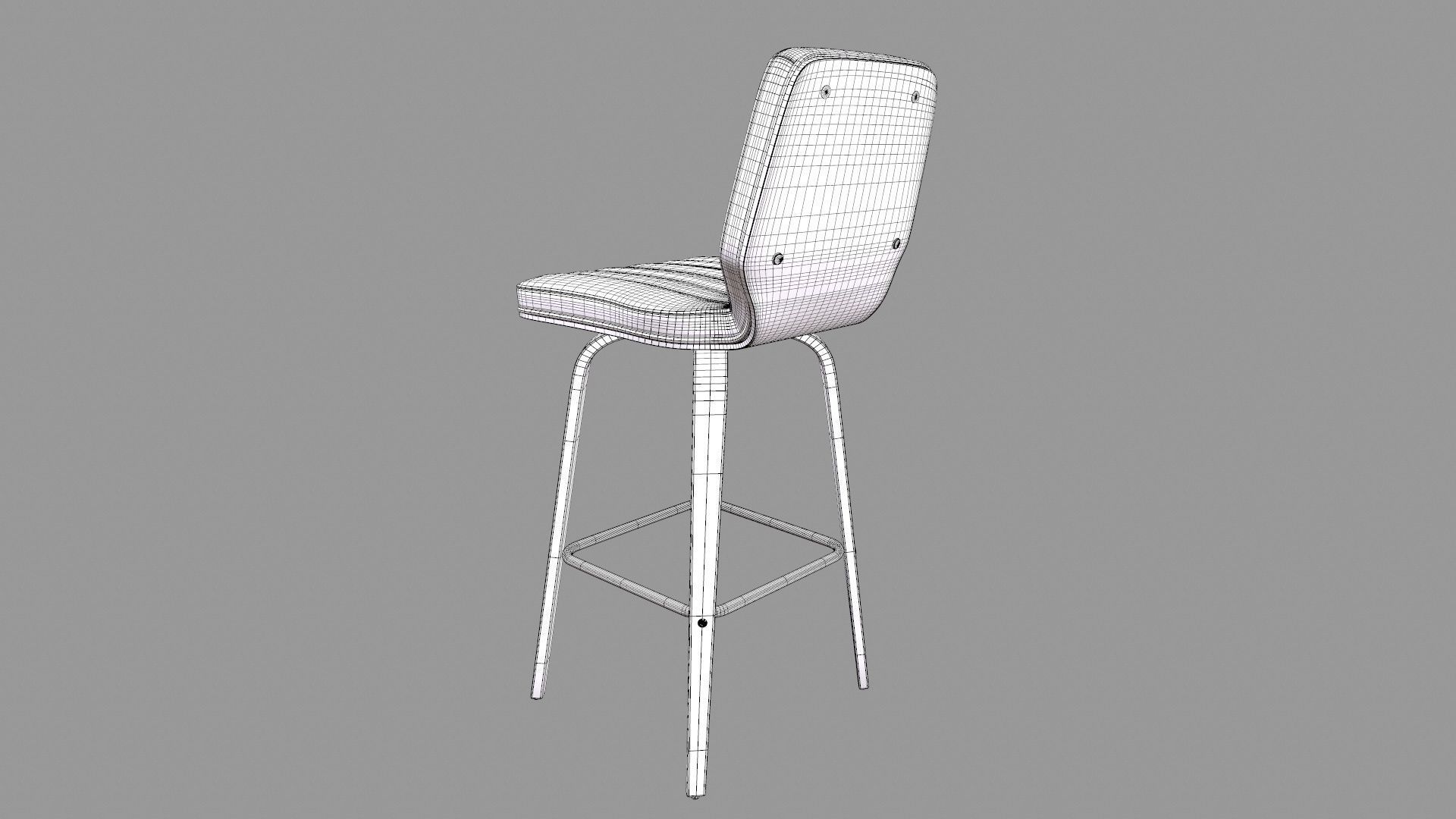 Swivel Bar Stool 3D model_19