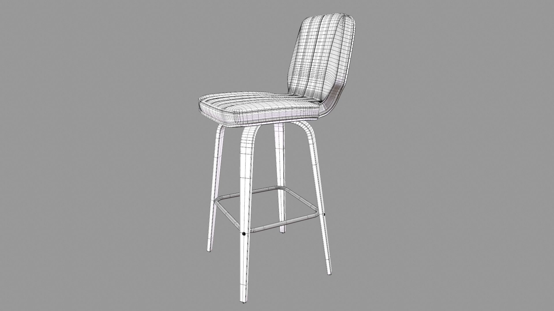 Swivel Bar Stool 3D model_20
