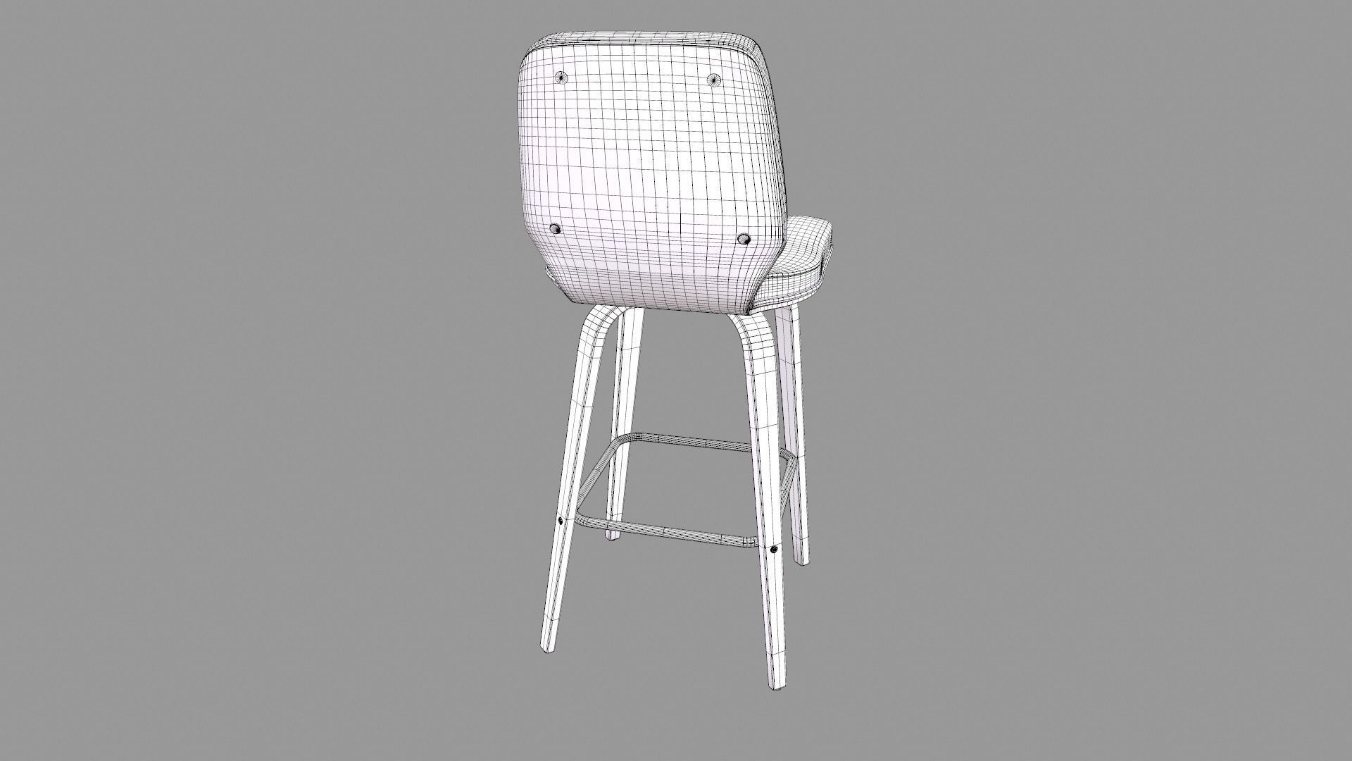 Swivel Bar Stool 3D model_25