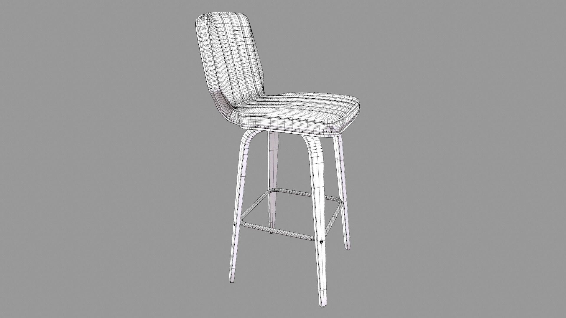 Swivel Bar Stool 3D model_23