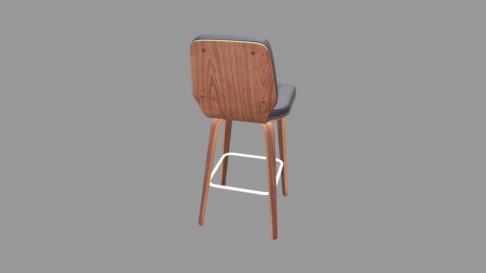Swivel Bar Stool 3D model_5