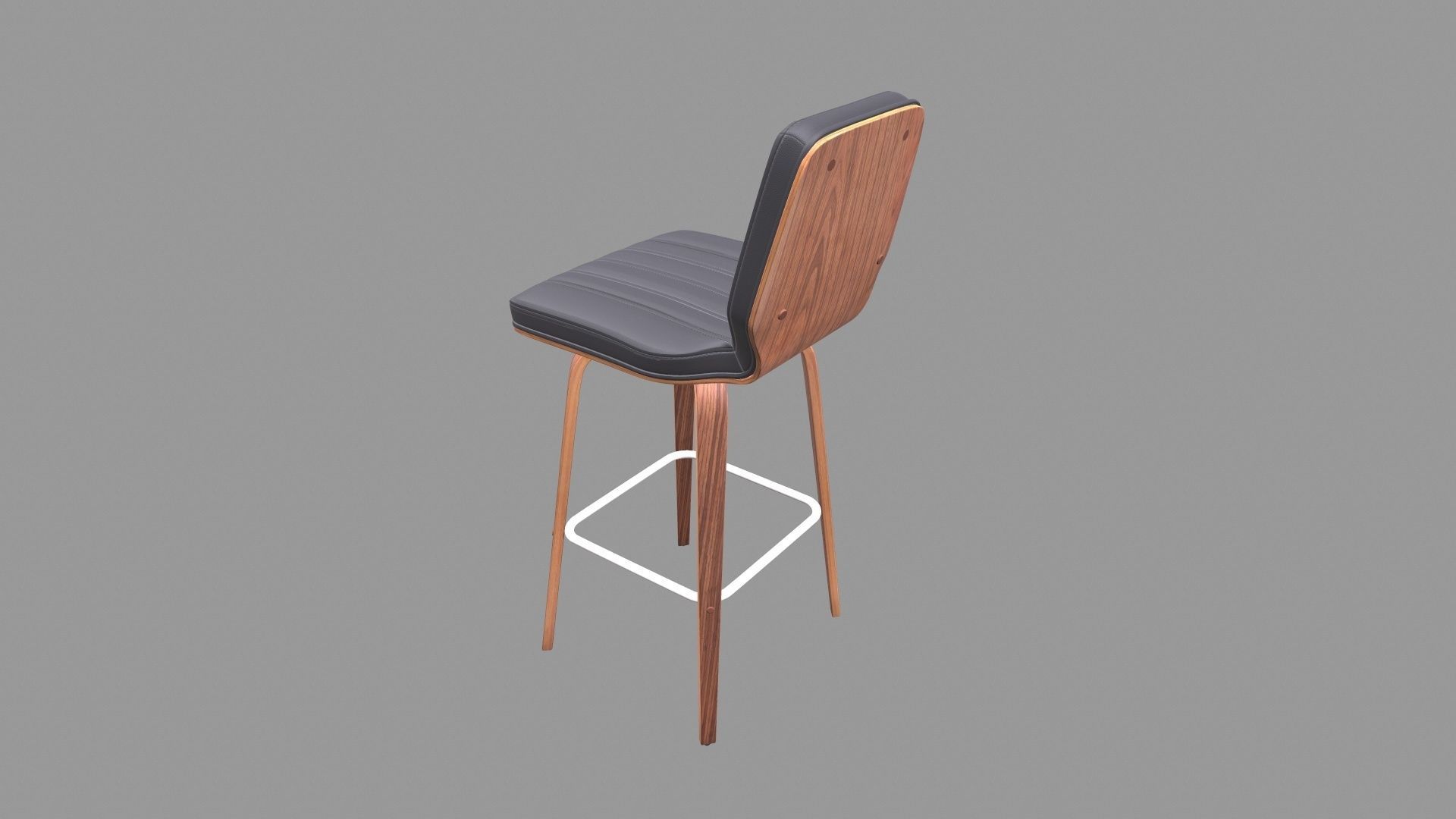 Swivel Bar Stool 3D model_4