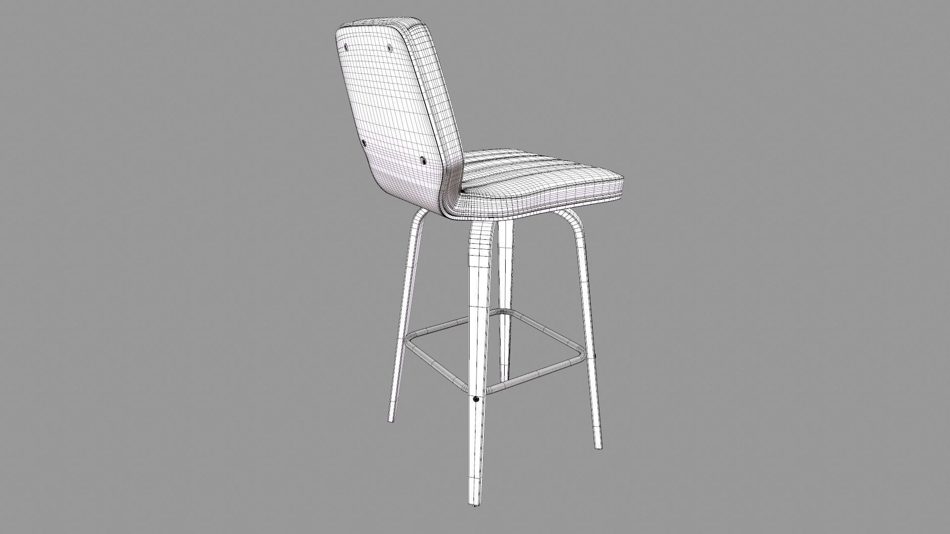 Swivel Bar Stool 3D model_24
