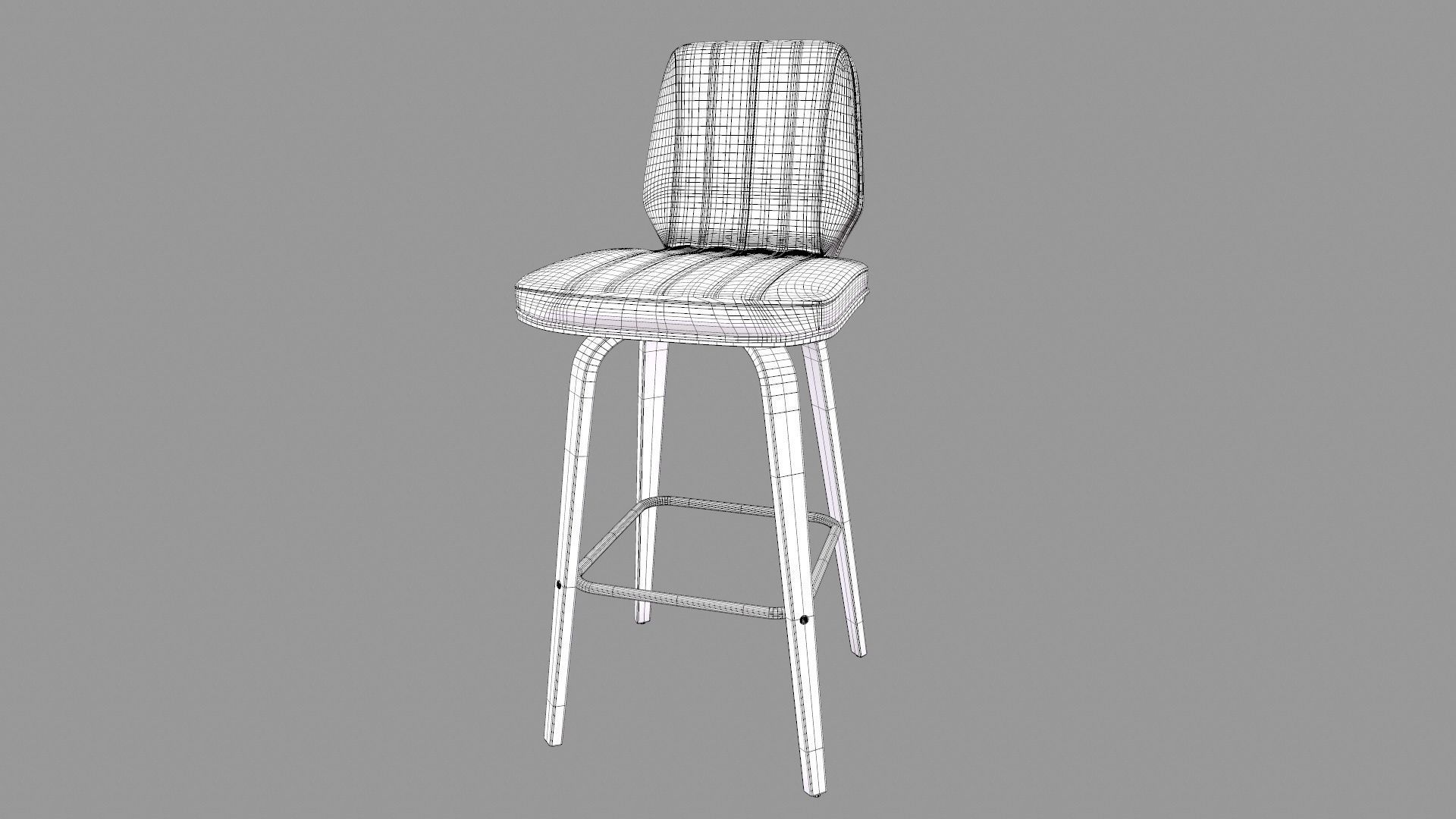 Swivel Bar Stool 3D model_21