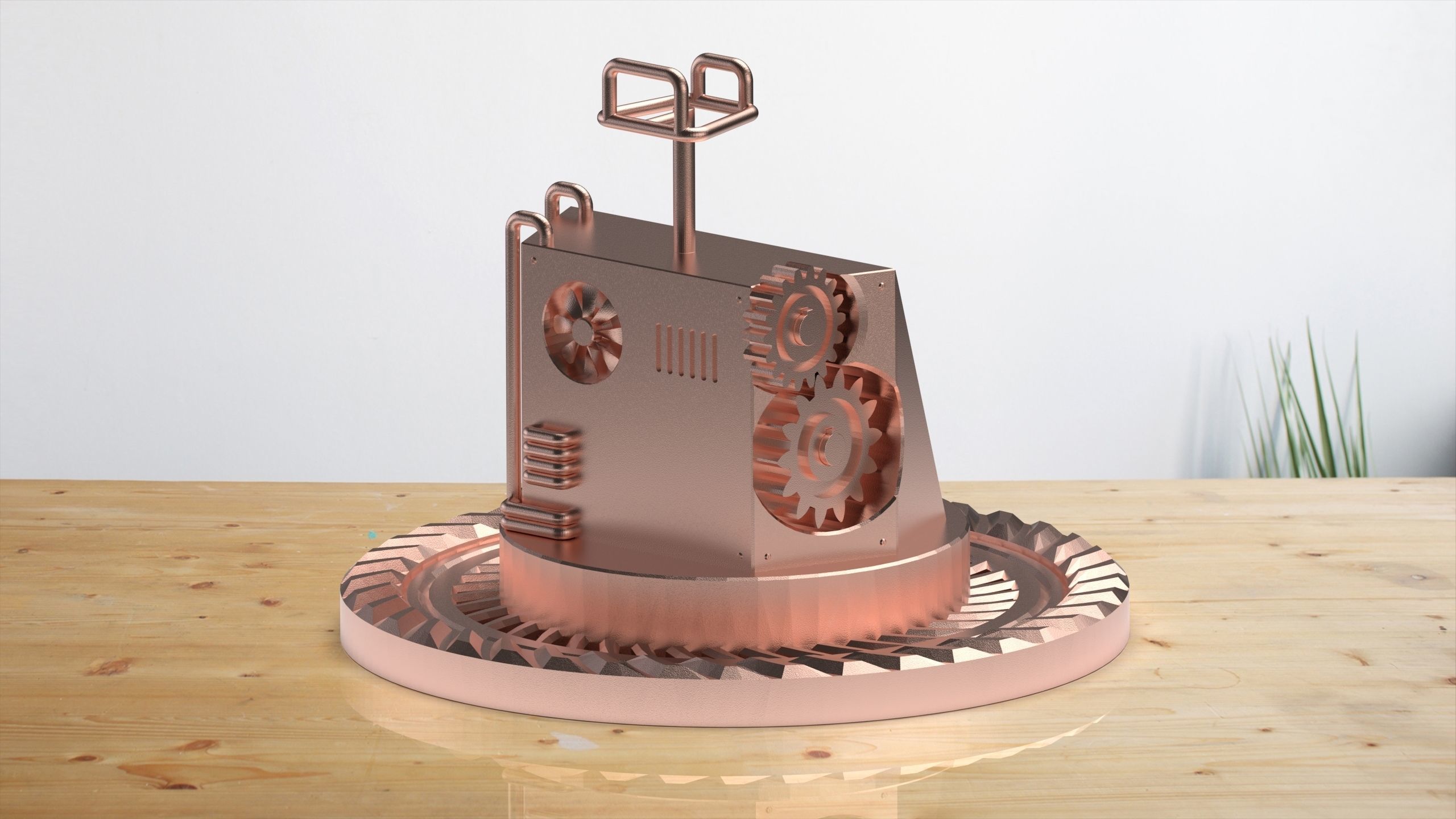 Steampunk Stand for Controller 3D print model_2