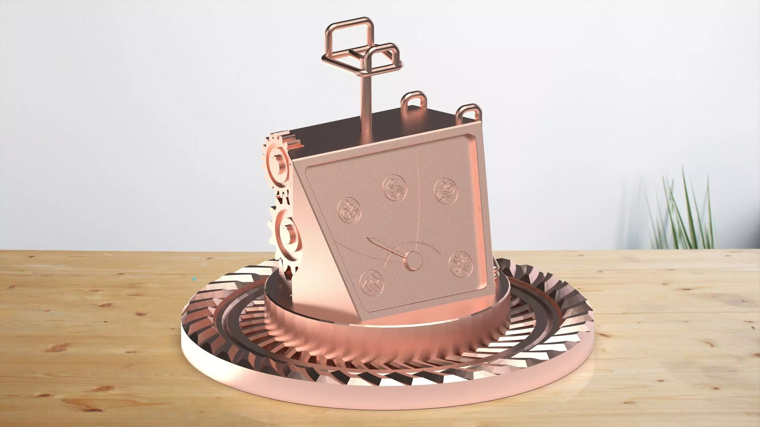 Steampunk Stand for Controller 3D print model_0