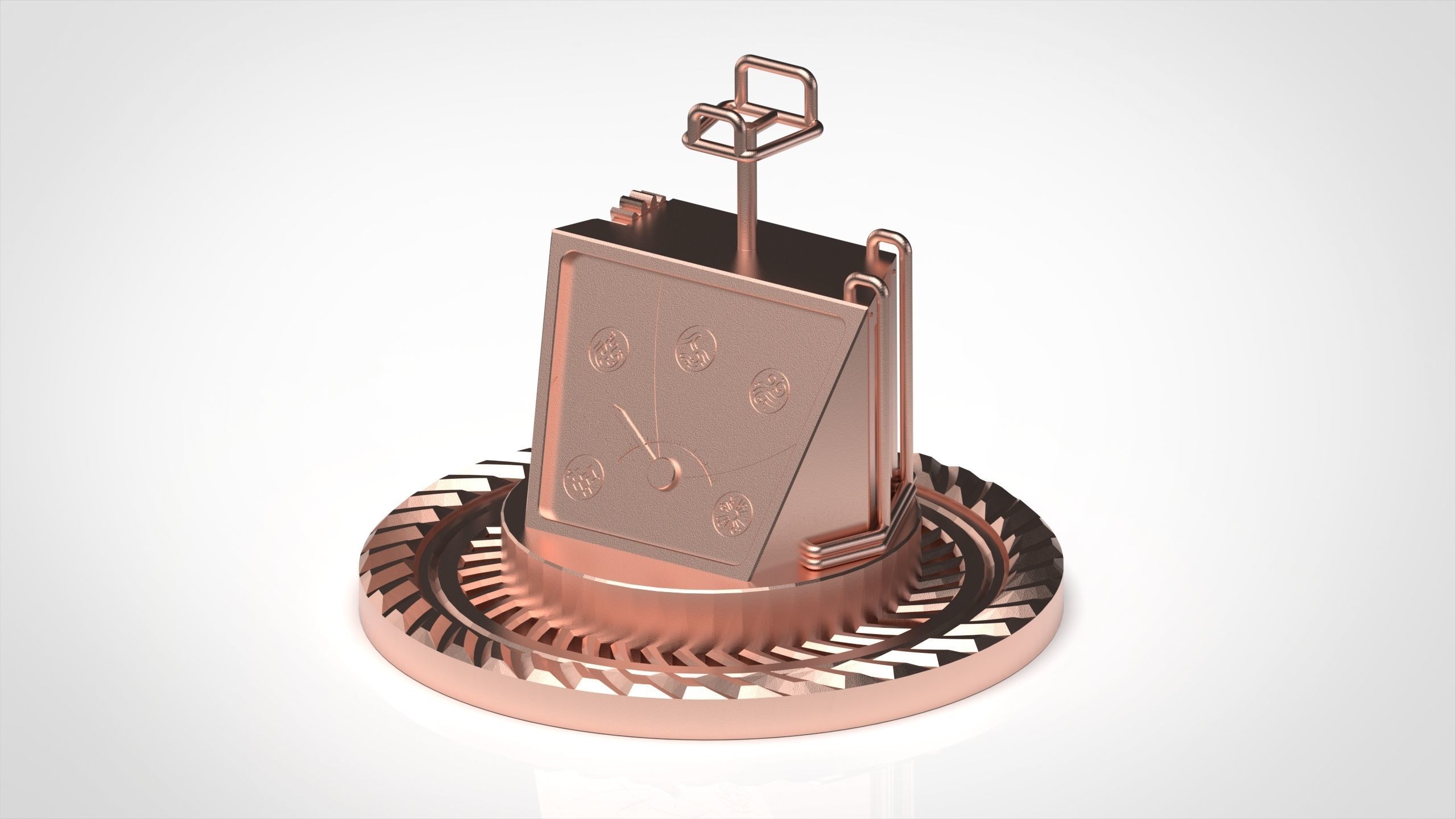 Steampunk Stand for Controller 3D print model_4