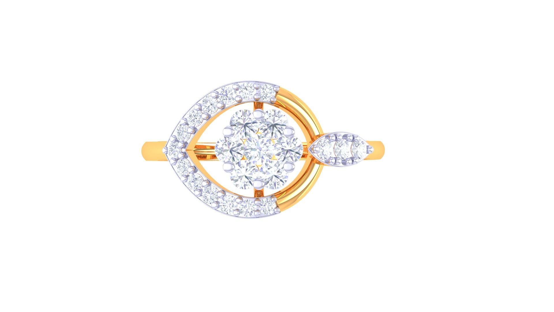 Women Wedding Ring 3dm STL OBJ FBX Renders Details 3D print model_3