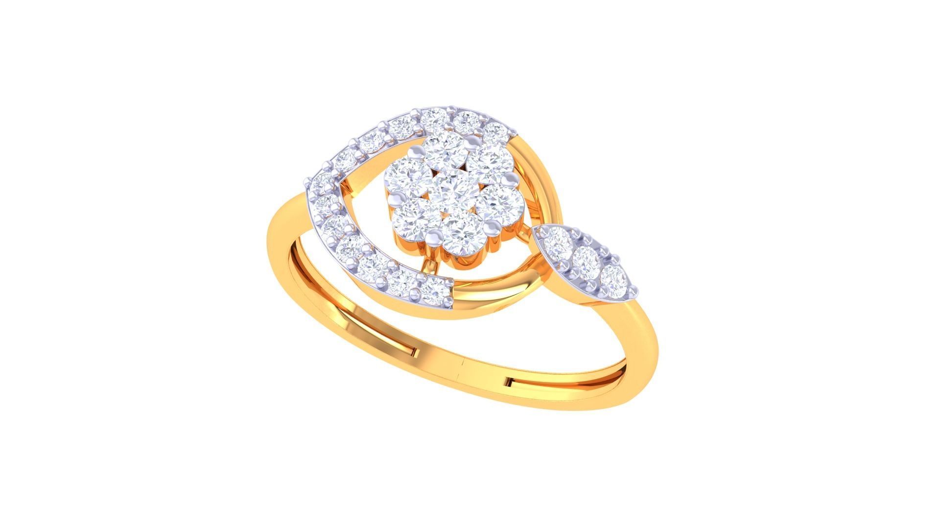 Women Wedding Ring 3dm STL OBJ FBX Renders Details 3D print model_2