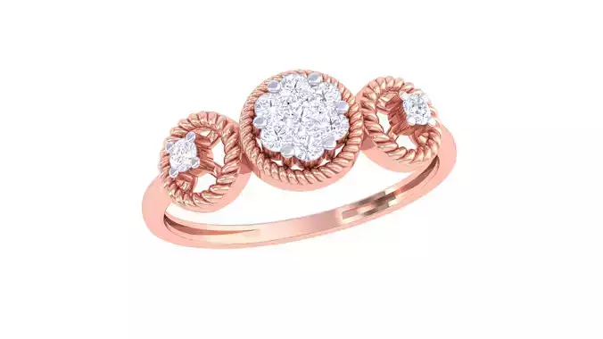 Women Wedding Ring 3dm STL OBJ FBX Renders Details