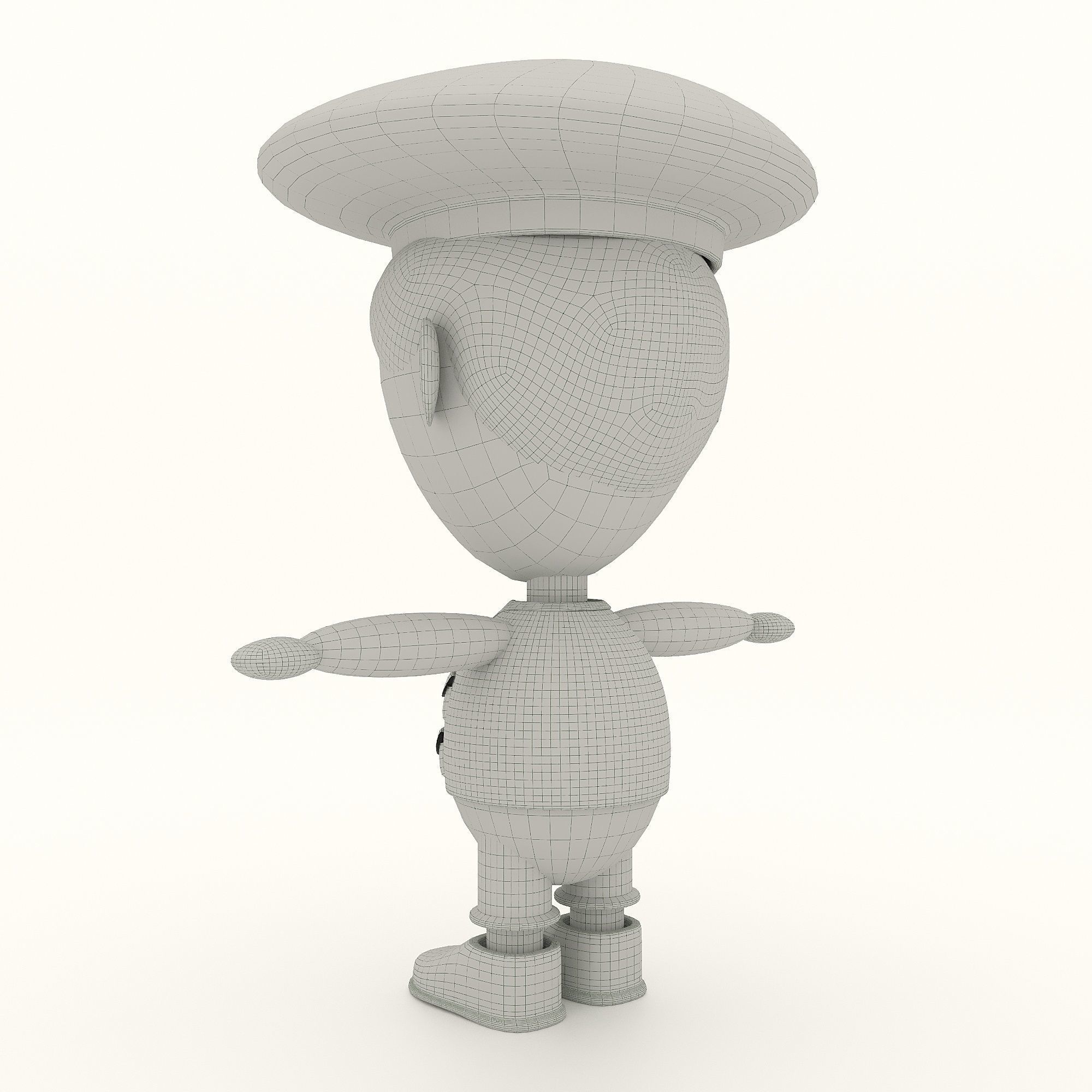 Man soldier game ready character Low-poly 3D model Low-poly 3D model_12