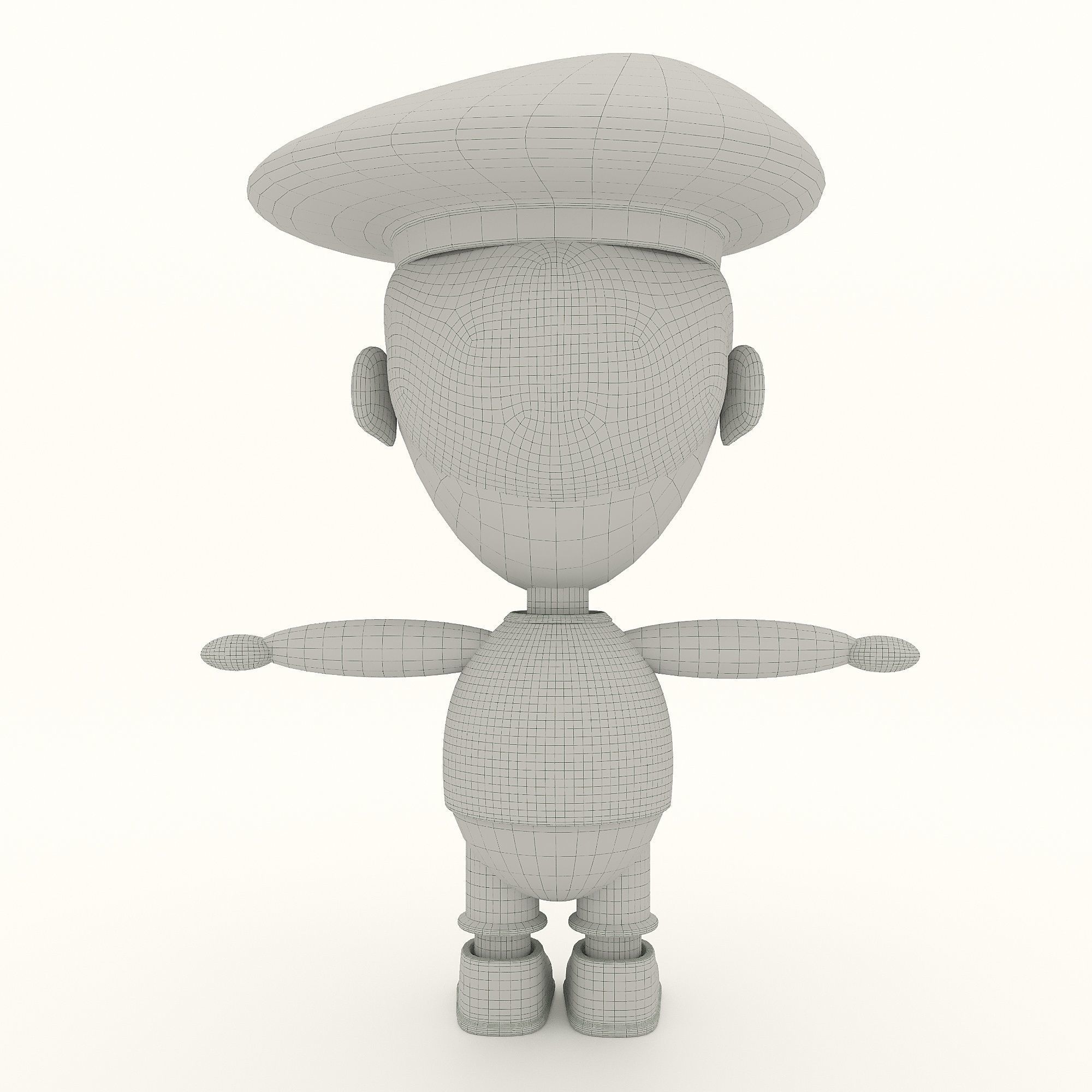 Man soldier game ready character Low-poly 3D model Low-poly 3D model_13