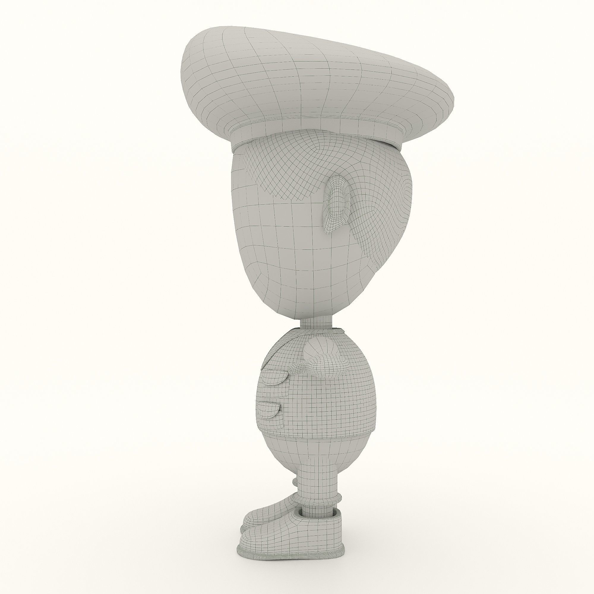 Man soldier game ready character Low-poly 3D model Low-poly 3D model_11