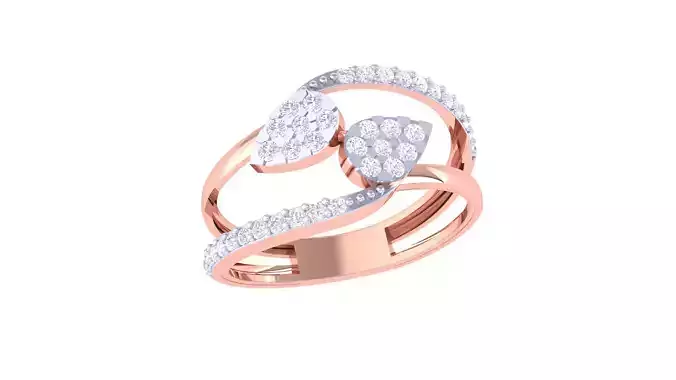 Women Wedding Ring 3dm STL OBJ FBX Renders Details