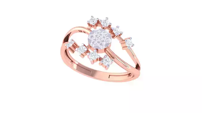 Women Wedding Ring 3dm STL OBJ FBX Renders Details