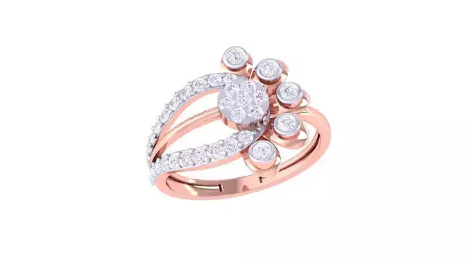 Women Wedding Ring 3dm STL OBJ FBX Renders Details