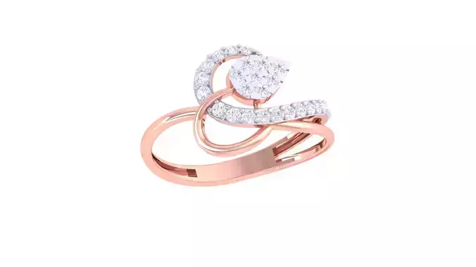 Women Wedding Ring 3dm STL OBJ FBX Renders Details