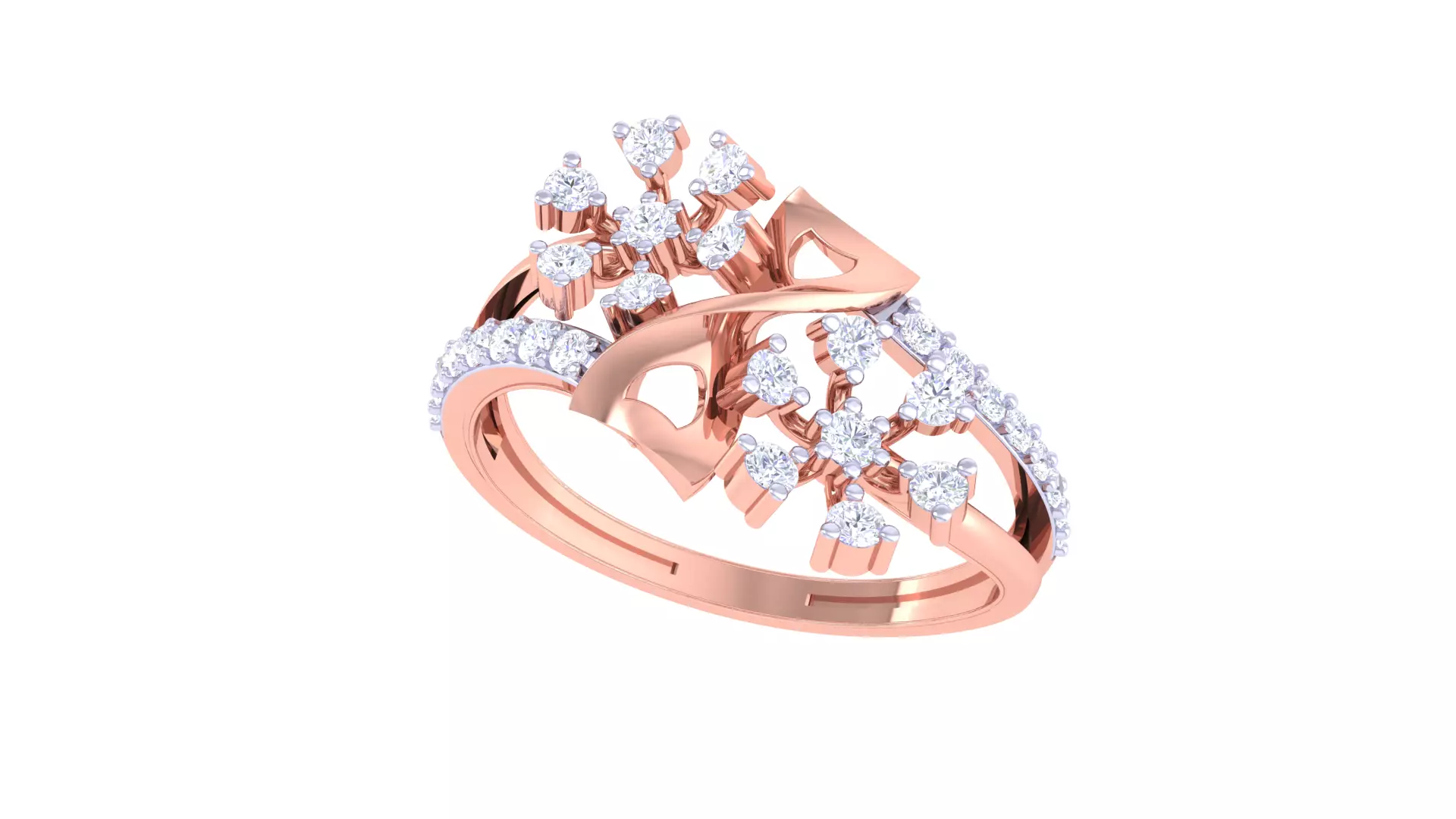 Women Wedding Ring 3dm STL OBJ FBX Renders Details 3D print model_0