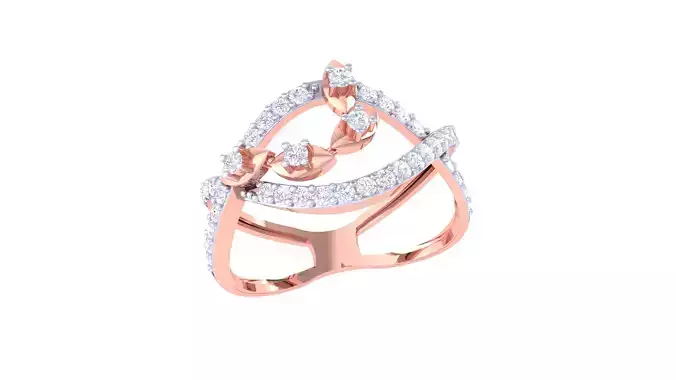 Women Wedding Ring 3dm STL OBJ FBX Renders Details