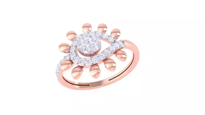 Women Wedding Ring 3dm STL OBJ FBX Renders Details
