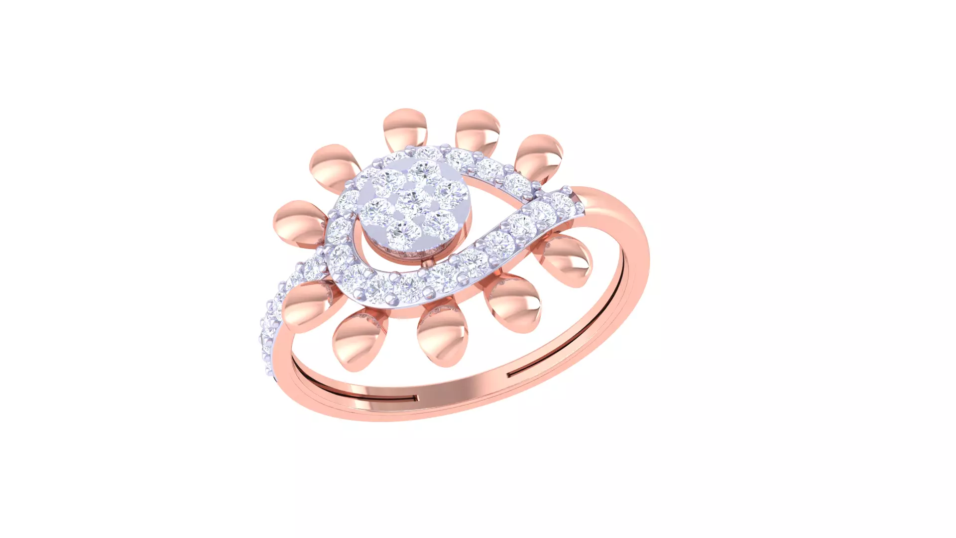 Women Wedding Ring 3dm STL OBJ FBX Renders Details 3D print model_0