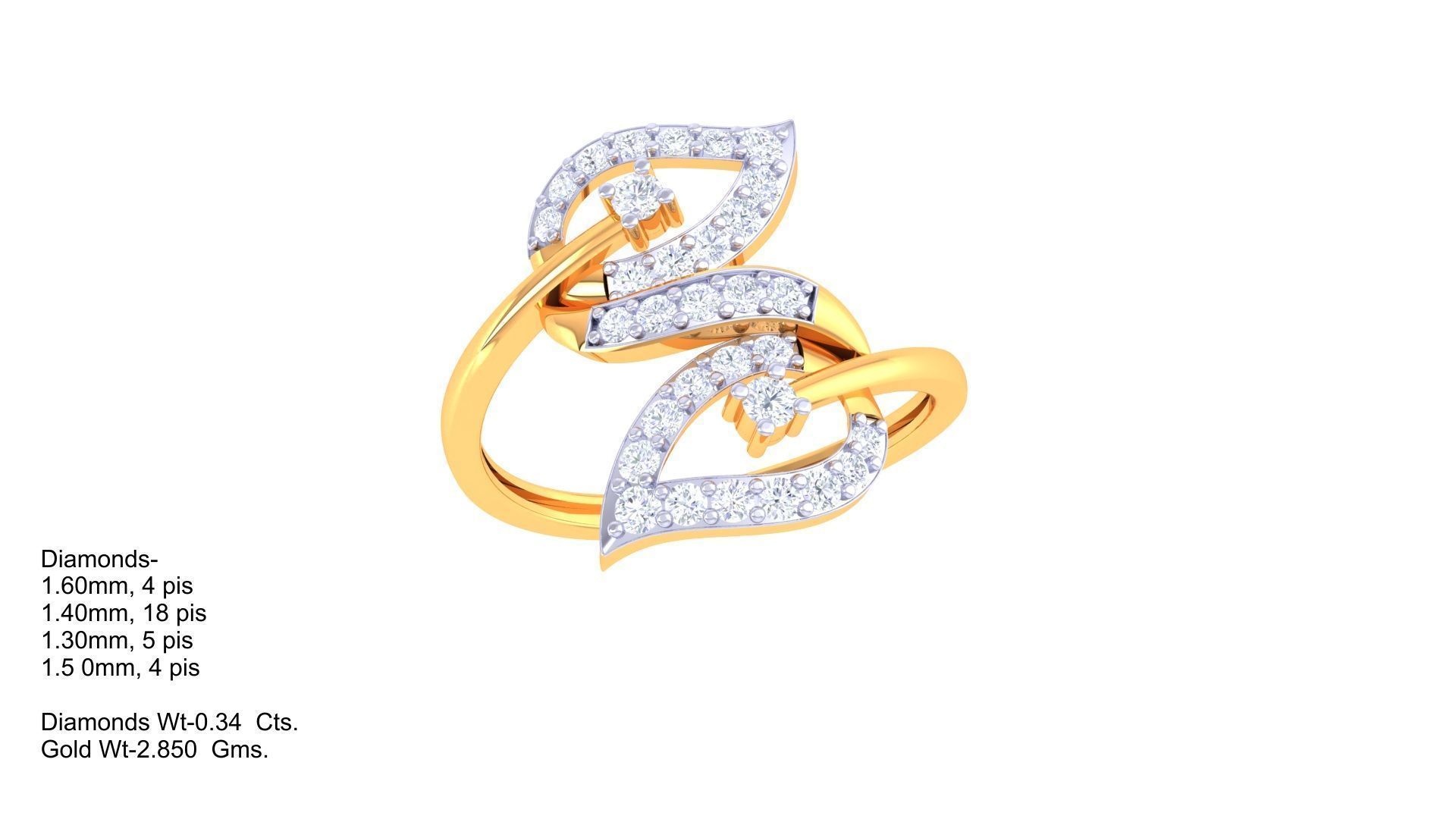 Women Wedding Ring 3dm STL OBJ FBX Renders Details 3D print model_1