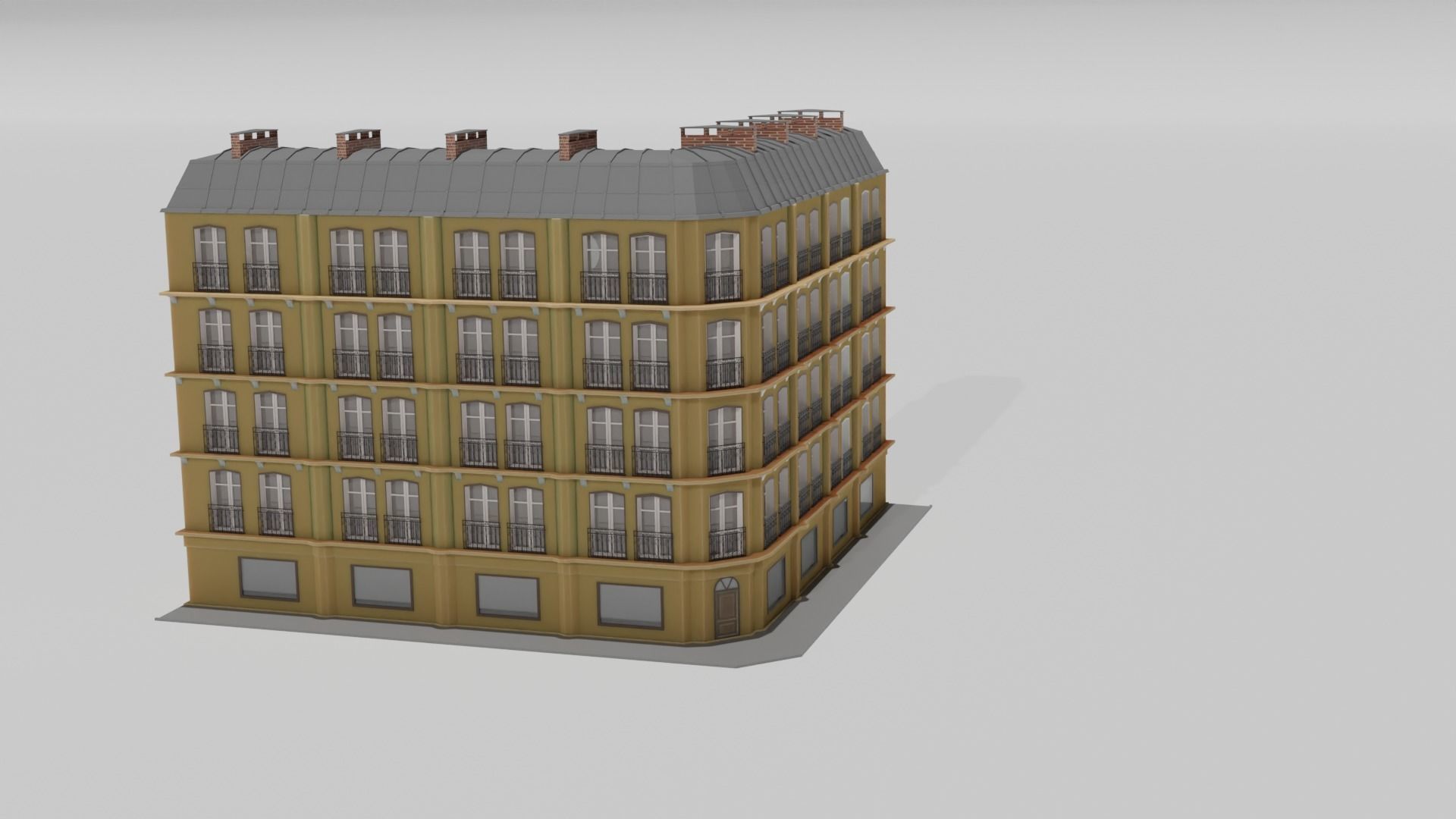 House in Paris 3D model_1